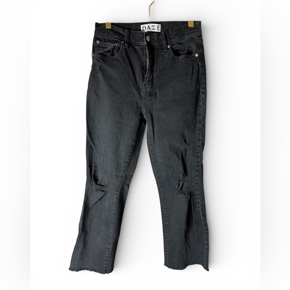 Daze Women's Black Straight Leg Jeans